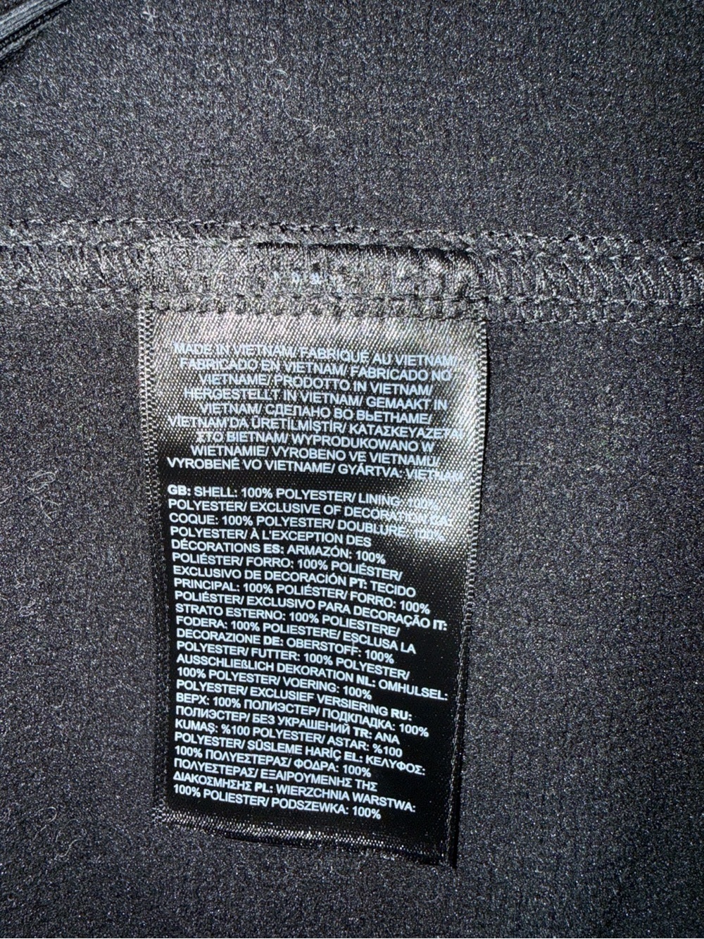 The North Face Ridgewall Soft Shell Vest Men’s XL Dark Grey WindWall NF0A3LGZ - Picture 8 of 9